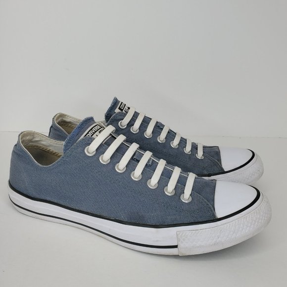 Converse All Star Women's Gray Blue Style Sneakers Shoes 111113F Size 11 Mn's 9 - Picture 3 of 11